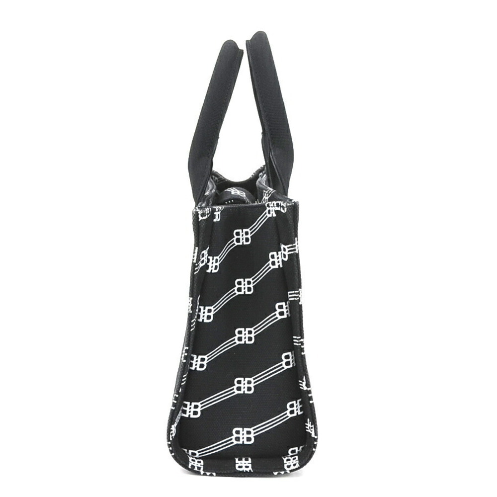 Balenciaga Handbag Canvas XS Bag Trade White Shoulder Black